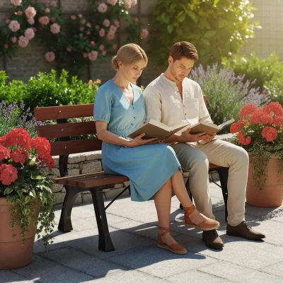 Outsunny Bancone da giardino 120x57x70cm Marrone