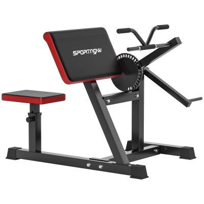 SPORTNOW Panca per Curl Bicipiti Regolabile con Supporto per Pesi
