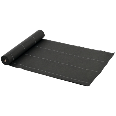 Outsunny Toile Paillage PP Anti-UV 50x2m Noir Vert