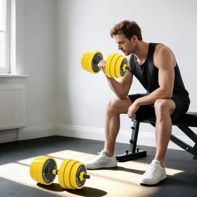 HOMCOM 30KG Adjustable Dumbbell & Barbell Set Ergonomic