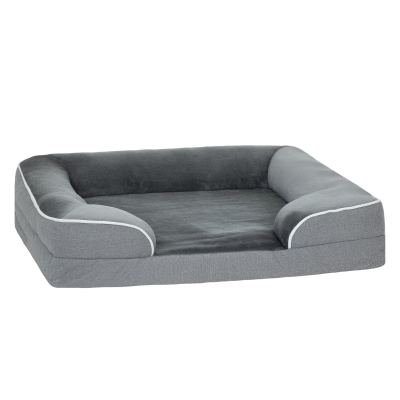 PawHut Dog Sofa Bed with Removable Cover Grey