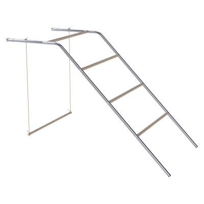 PawHut Estructura de juego para gallinas de madera, parque para gallinas con perchas, columpio ajustable, 82 x 150 x 110 cm plateado