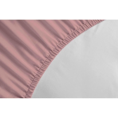 Drap-housse - LOVELY HOME - LH71631 - 160x200+25 cm - Rose