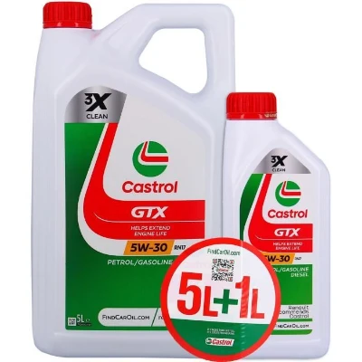 Huile Moteur - CASTROL GTX - 5W-30 RN17 - 5L+1L - Offre spéciale