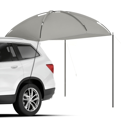 Outsunny Automarkiza Zadaszenie Samochodowe, Ochrona Przed Deszczem, Słońcem, Lekka i Przenośna dla Ciężarówek, Kamperów, 2,9 x 2,8 x 2,3-2,6 m