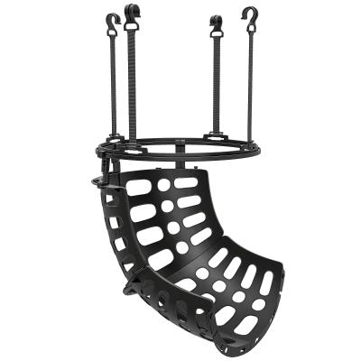 SPORTNOW Basketball Rebounder, Height Adjustable Basketball Hoop Ball Returner with 360° Rotatable Return Chute, Black