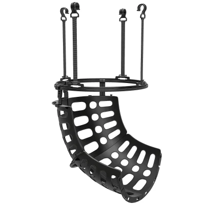 SPORTNOW Basketball Rebounder, Height Adjustable Basketball Hoop Ball Returner with 360° Rotatable Return Chute, Black