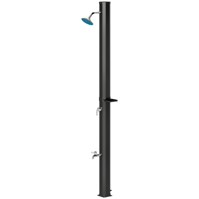 Prysznic solarny 35L, z kranem i słuchawką, do ogrodu