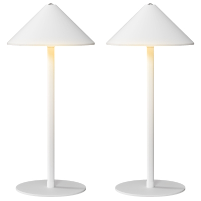 Lampy stołowe 2 szt. USB, 3 kolory światła, ładowalne