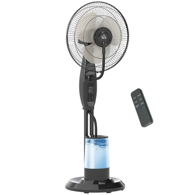 HOMCOM Spray Misting Fan, Pedestal Fan with Water Mist Spray, 70° Oscillation, Tilt Head, 3 Speeds, 3 Modes, 3 Mist, 3.2L Water Tank, for Home, 120 cm