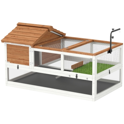 PawHut Casa per tartarughe 116cm x 70,5cm x 69,5cm arancione