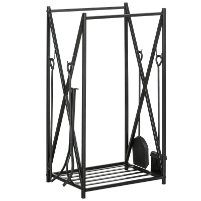 HOMCOM Portalegna 46cm x 30cm x 76cm Nero