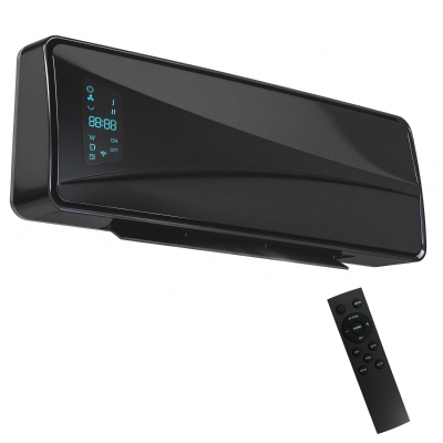 HOMCOM Wall-Mounted Ceramic Heater 2000W Black