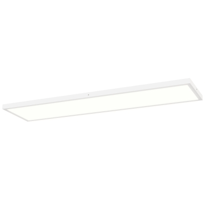 HOMCOM Lot de 4 Plafonniers Blanc Réglables 3000K/4000K/6000K