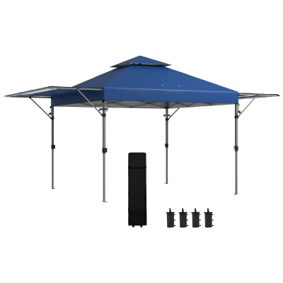 Outsunny Tonnelle Pop-Up 5x3m Pliant Oxford avec Parois et Sac