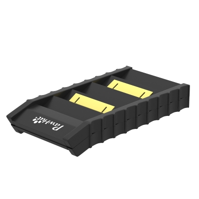 PawHut Dog Car Ramp with Anti-Slip Steps, 10-Steps Pet Stairs for Pets to Access Cars and High Beds, Black