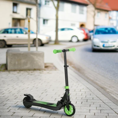HOMCOM Trottinette Électrique Enfants 6+ Pliable 8 km/h Vert