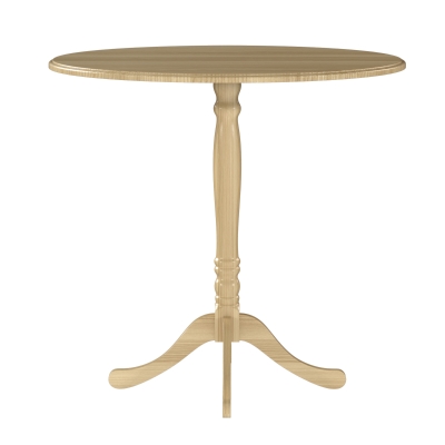 HOMCOM Mesa de jantar redonda para 4 pessoas Ø 80 cm, mesa de cozinha, base em aço, estilo moderno, madeira natural