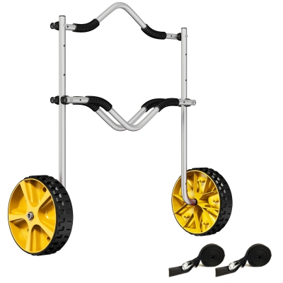 SPORTNOW Kayak Cart Dolly, Kayak Wheels with Adjustable Height and Width, Aluminium Frame, for Kayaks, Canoes, Paddleboards
