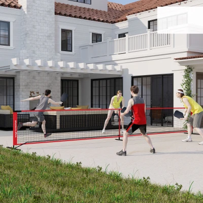 Przenośna siatka do pickleballa 6,7 m z zbieraczem piłek