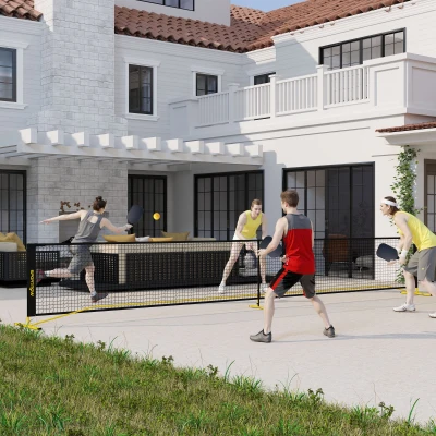 Przenośna siatka do pickleballa 6,7m z torbą, stalowa rama