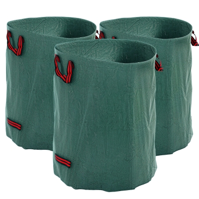 Worek ogrodowy 3x300L, wodoodporny, z uchwytami, na liście