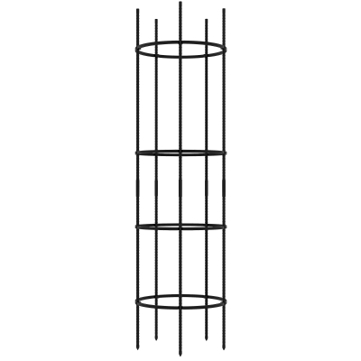 Stojak do roślin, kratka ogrodowa, stal, 4 poziomy