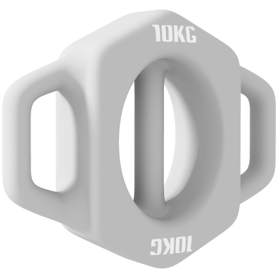 Hantel 3 w 1 10 kg, Kettlebell z uchwytem, trening siłowy