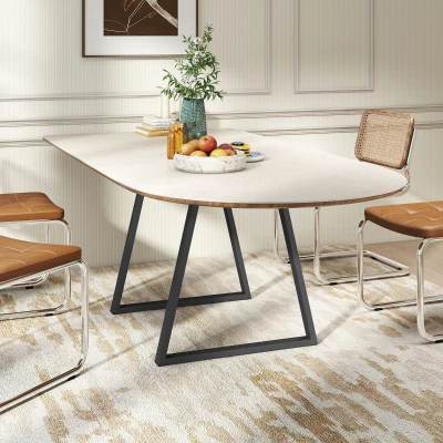 Nogi stołowe, 2 szt., stalowe, 70 x 72 cm, trójkątne