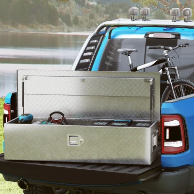 Stabilna skrzynka aluminiowa z uchwytami bocznymi