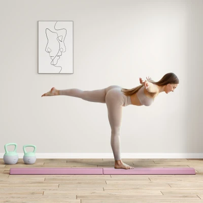 236 cm Składany Belka Balansowa, Przenośny, Do Gimnastyki