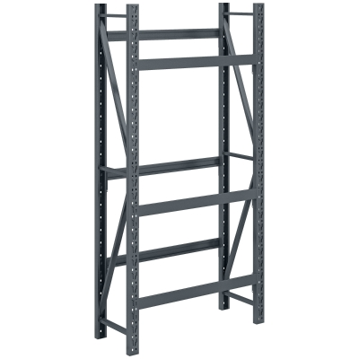 HOMCOM Drink Crate Rack for 6 Boxes, Grey Steel, Freestanding Bottle Crate Stand, Drink Shelf, Height Adjustable, 80L x 30W x 160Hcm