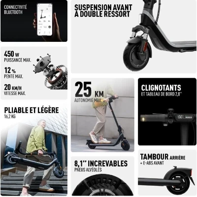 Trottinette électrique - SEGWAY - E2 E II - 450 W - 8,1