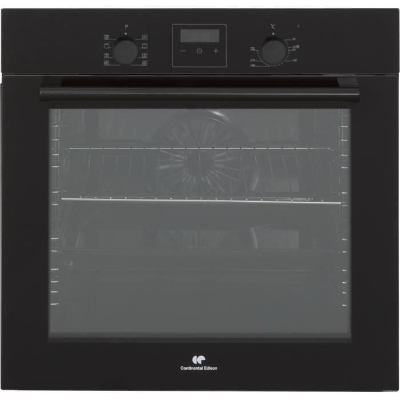 Four encastrable nettoyage catalyse - chaleur pulsée CONTINENTAL EDISON F80CBP Noir programmateur digital - 59,5 x 59,5 x 56,6 cm