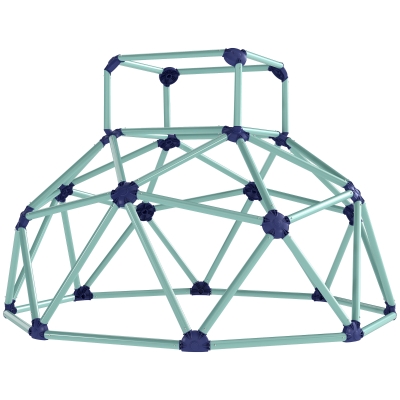 AIYAPLAY Cúpula de escalada Ø182,5cm resistente a los rayos UV, impermeable, cúpula de escalada para niños hasta 90 kg, para 3-8 años, plástico, azul