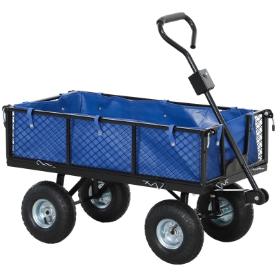 Garden Cart 105L x 51W x 54Hcm Blue