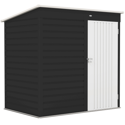 Garden Storage Shed 192W x 130D x 167/184Hcm Dark Grey