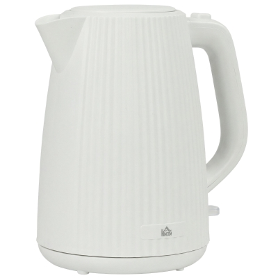 HOMCOM Bouilloire Électrique 1,7L 2025W Crème Base Rotative