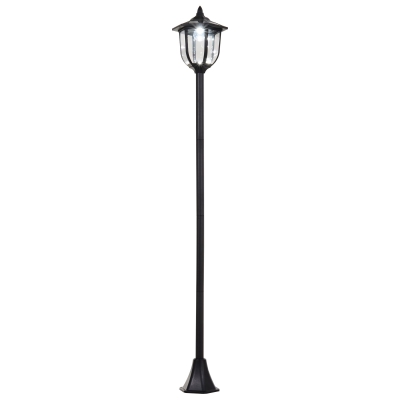 Outsunny Outdoor Solar Post Lamp LED Pathway Light 1.77m