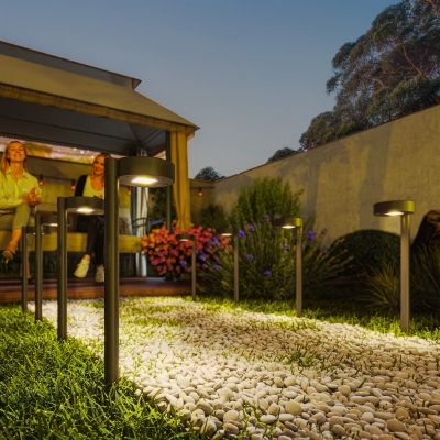 Outsunny Solar Stake Lights 8 Pack Waterproof LED Outdoor