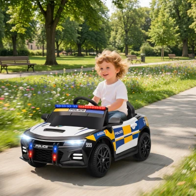 Mașină Electrică pentru Copii de Poliție cu Telecomandă și Muzică