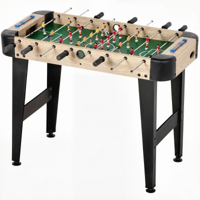 SPORTNOW Baby-Foot 92cm Bois Naturel 22 Joueurs Poignées Antidérapantes