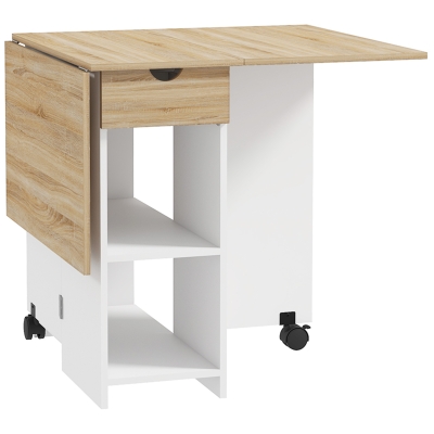 Folding Dining Table 120L x 72W x 75Hcm Oak