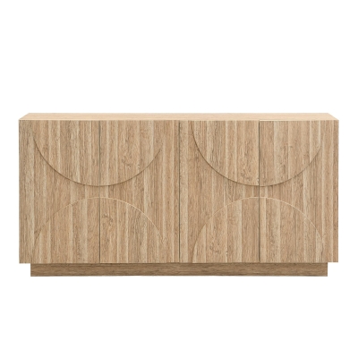 Madia con ampio spazio contenitivo, color legno