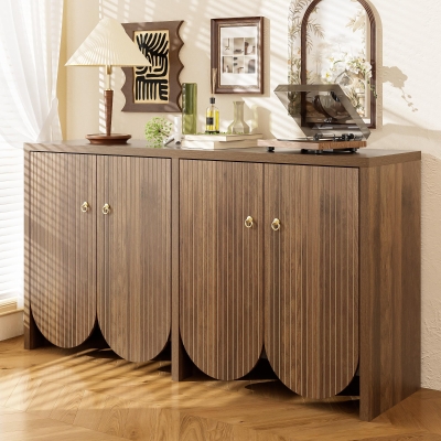 Buffet avec 4 portes, Couleur naturelle