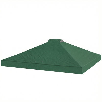 Outsunny Toit Pergola 3x3m Tissu Oxford UV50+ Vert