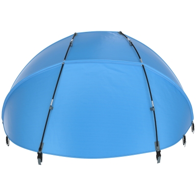 Outsunny Sonnenschutz für Pools, einfacher Aufbau, anpassbare Position, UV-Schutz, blau, 3,6 x 1,75 x 1,2 m