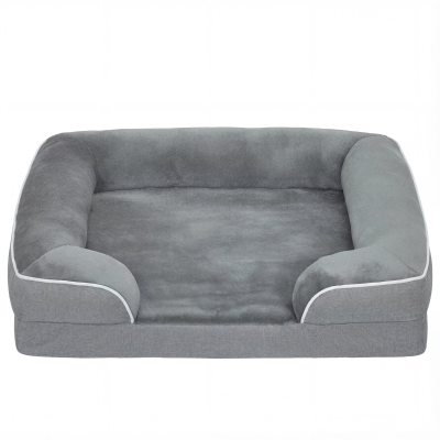 PawHut Dog Sofa Bed with Removable Cover Grey
