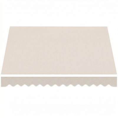 Outsunny Replacement Awning Fabric with Valance, Water-repellent, Replacement Awning Cloth, Compatible 3.5 x 2.5 m cream
