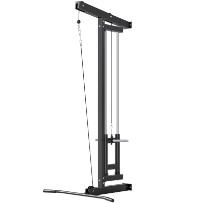 SPORTNOW Station Musculation Murale Acier Noir 75x16x192 cm